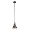 Mini Lampara Colgante Color Bronce - Marca Allen + Roth