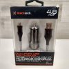 Cable V8 y Cargador de Dos puertos Blackweb para auto