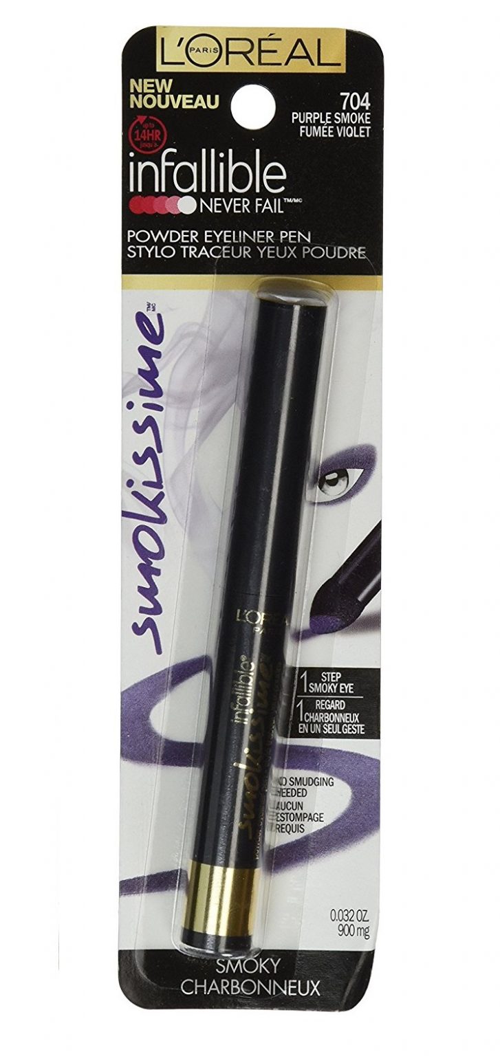 Loreal Paris lápiz de delineador de ojos en polvo infalible Smokissime, 704