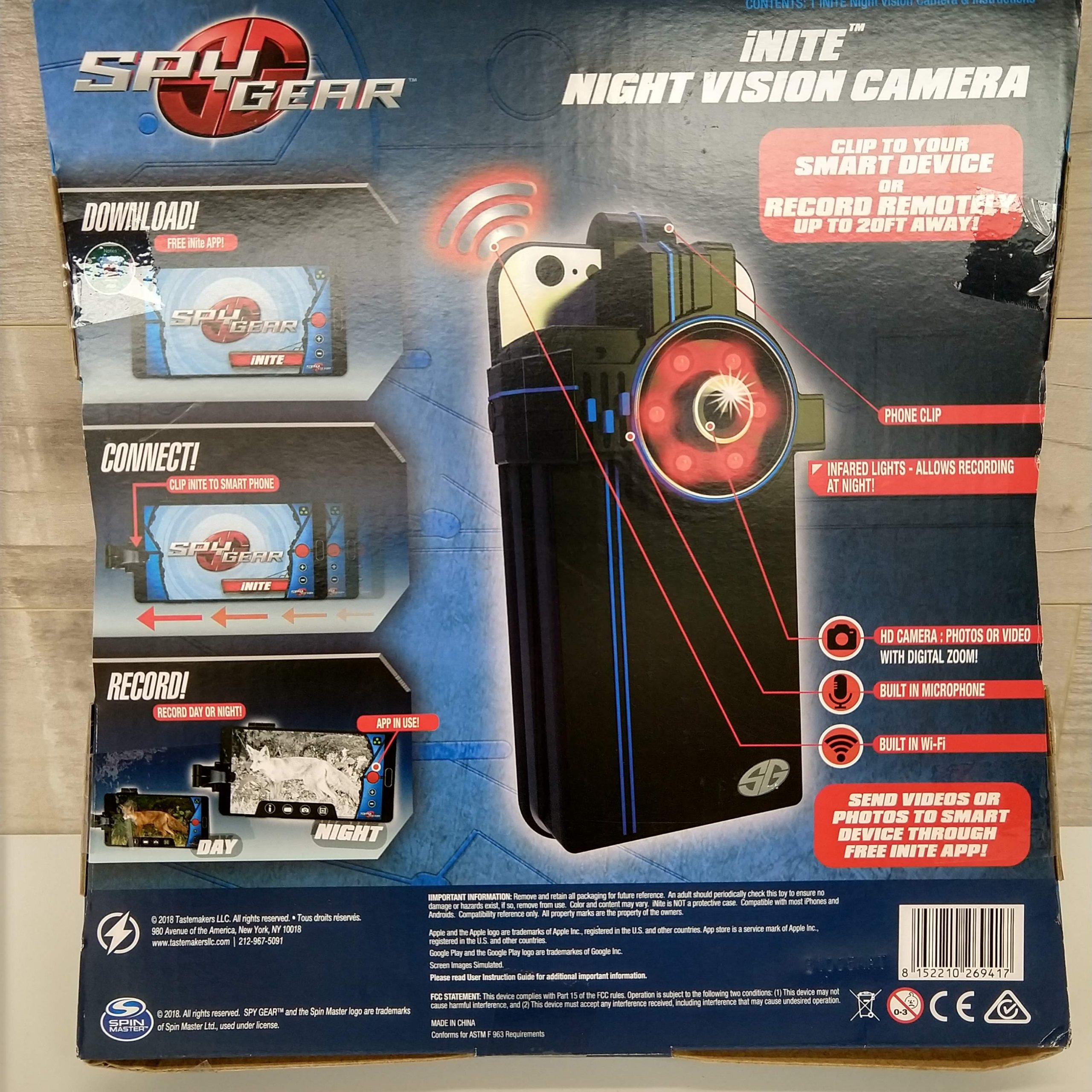 Spy Gear Inite cámara de visión nocturna Segunda que Barato