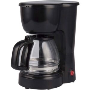 Mainstays - Cafetera negra de 5 tazas con canasta de filtro extraíble