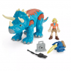 Jurassic World Dr. Sattler y Triceratops Figura