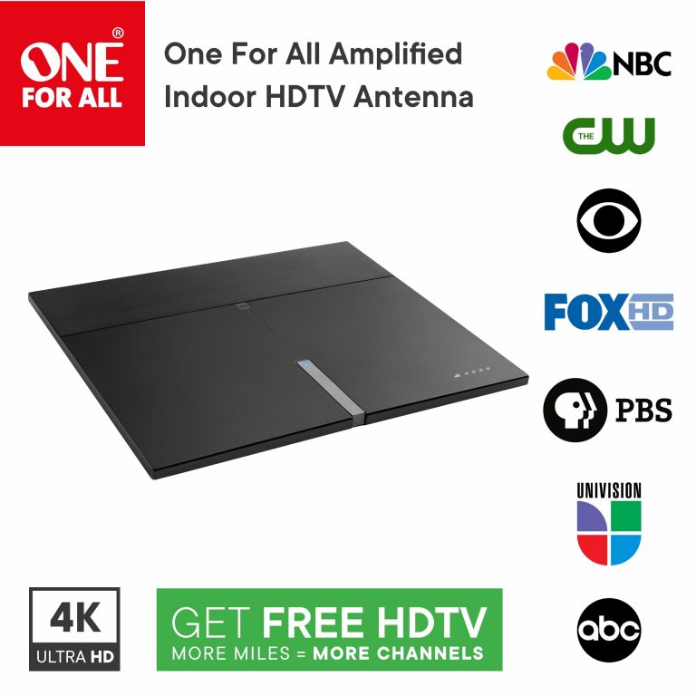 Antena HDTV inteligente para interiores amplificada 4K