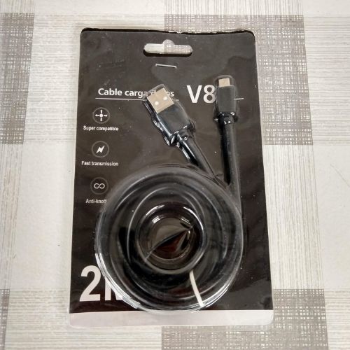 Cable cargador V8 Negro