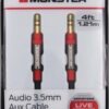 Cable de audio estéreo auxiliar Monster de 4 pies