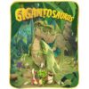 Manta de tacto de seda Gigantosaurus de 40 x 50 pulgadas