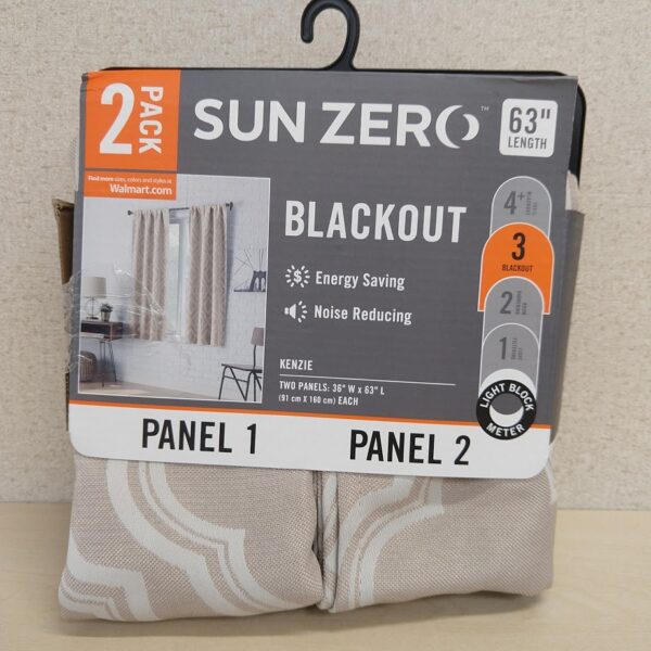 Par De Cortinas Kenzie - Sun Zero 63''