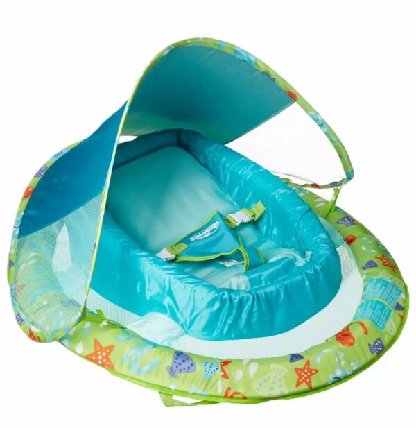 Flotador inflable con techo para bebe-SwimWays