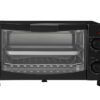 Horno tostador negro de 4 rebanadas con rejilla y bandeja aptas para lavavajillas - Mainstays