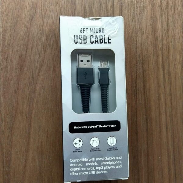 Cable de USB a Micro USB de 6 pies