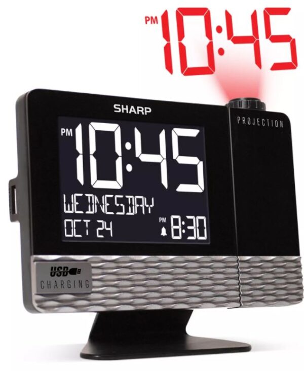 Proyector,reloj y despertador-SHARP