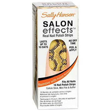 Tiras de esmalte para uñas efecto salon sally hansen