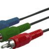 Cable de video componente con audio 6ft Marca Onn