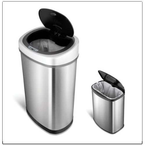 Combo de 2 botes para basura con sensor de movimiento Marca: Nine Stars