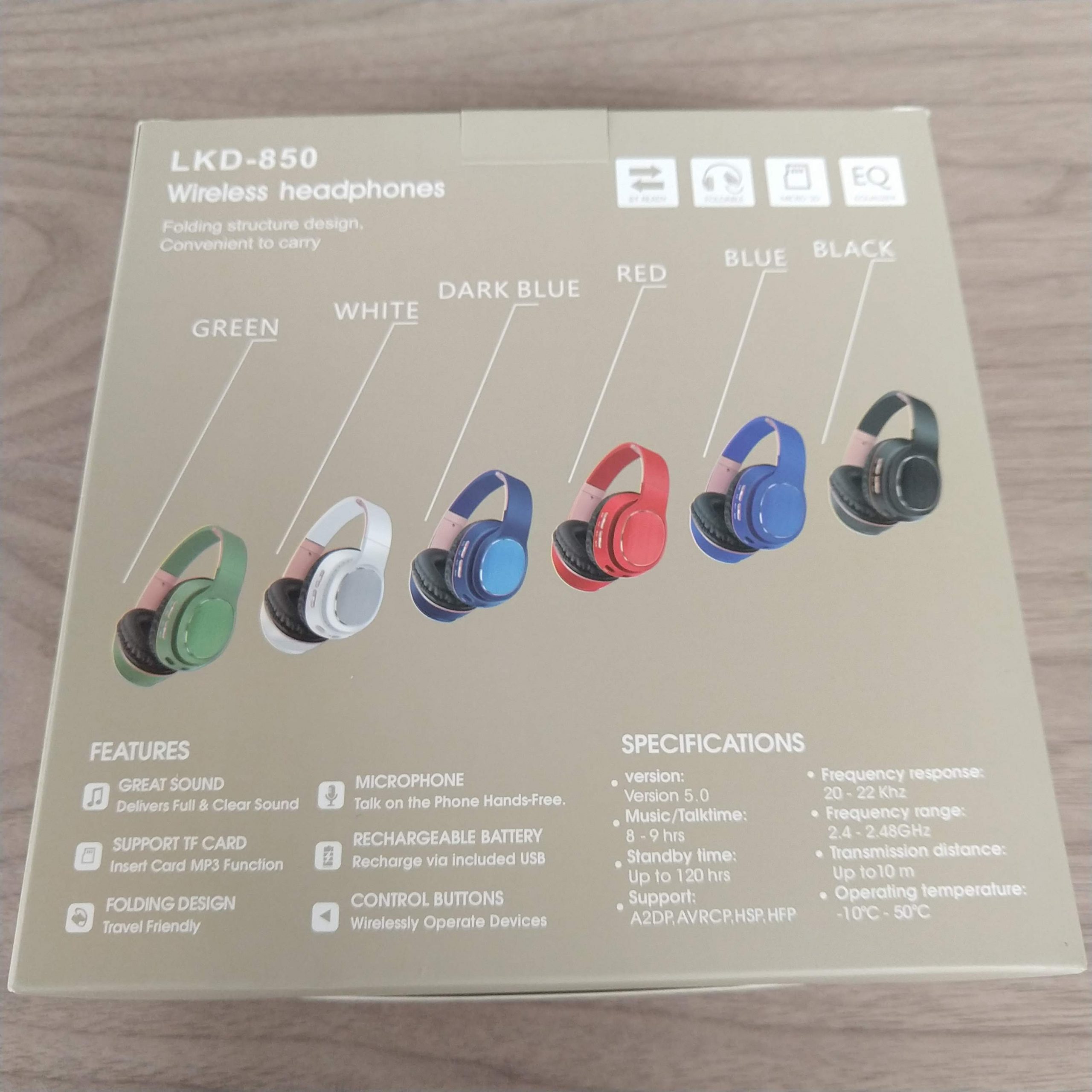 Audífonos Inalámbricos De Diadema Con Entrada MicroSD - Imagen 3