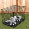Jaula para Mascotas de 2 puertas para Perro Grande, color Negro Marca LuckyDog