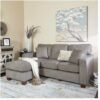 Sofa de 2 Piezas en tela seminueva color Beige Marca Six Avenue