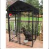 Jaula para Mascotas Grande 4Ft x 8ft x 6ft con de alambre con Cubierta en el techo