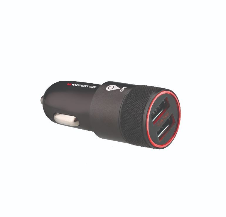 Localizador de coches bluetooth con puertos de carga USB - Monster
