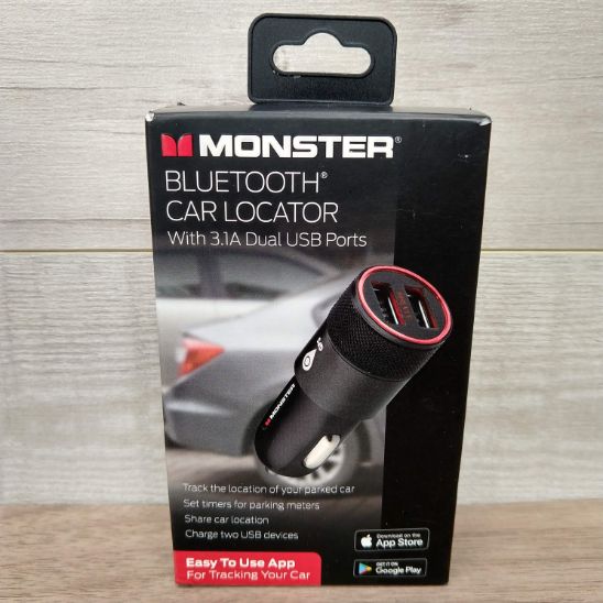 Localizador de coches bluetooth con puertos de carga USB - Monster - Imagen 2