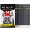 14 Lapices de grafito marca Markart