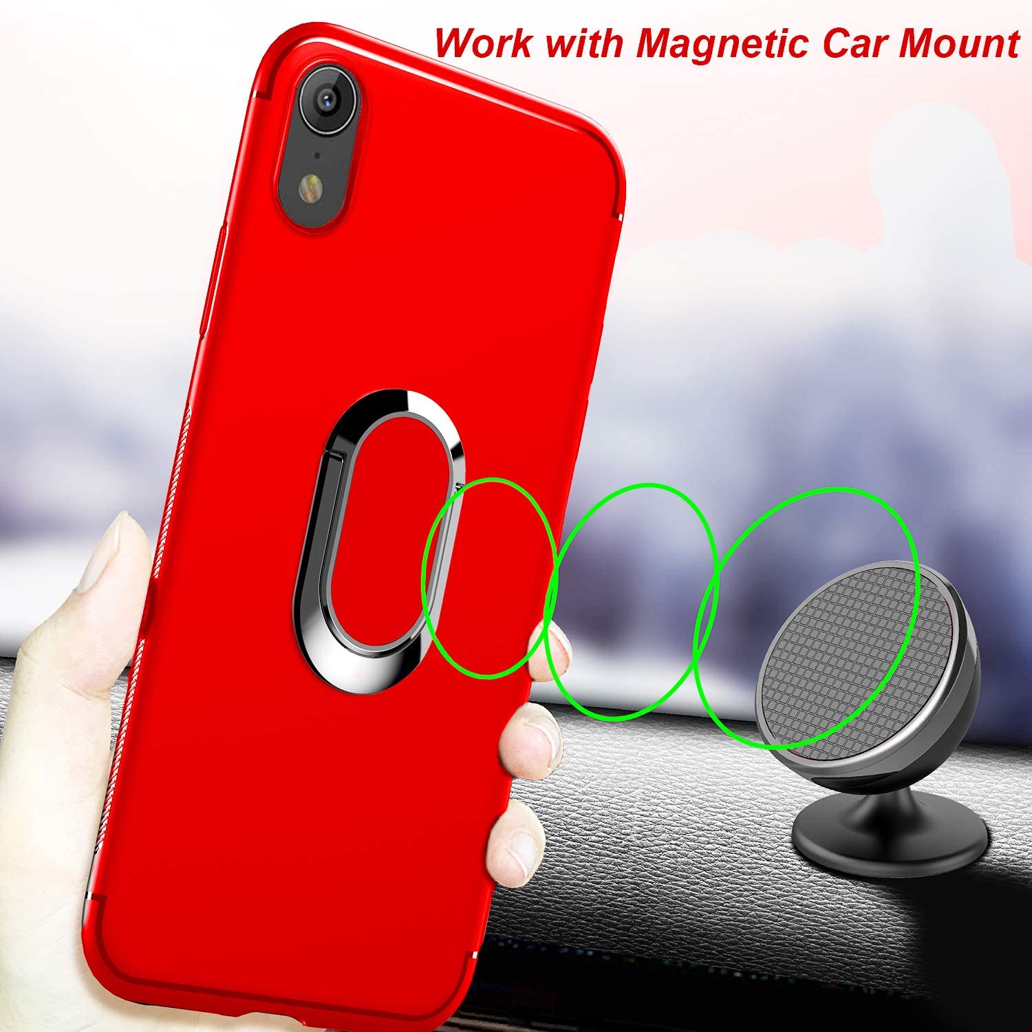 Case Para Celular IPhone Xr - Rojo - Imagen 2