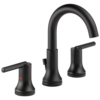 Grifo De Baño Dos Manijas Color Negro Mate - Marca Delta