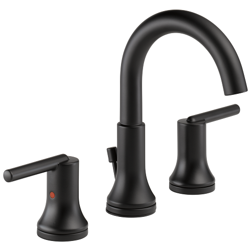 Grifo De Baño Dos Manijas Color Negro Mate - Marca Delta