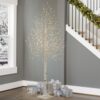 Árbol De Abedul Con Luz Led De 2.1m