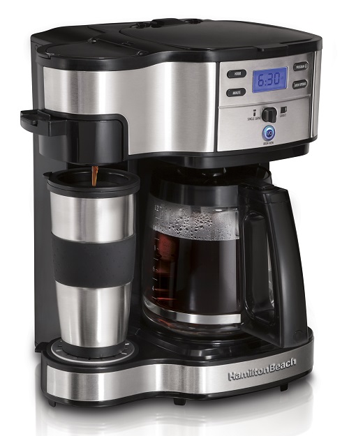 Cafetera de 2 vías acero inoxidable Hamilton Beach