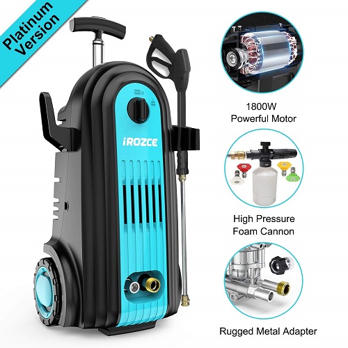 Lavadora eléctrica a presión 2610PSI, 1.85GPM iRozce