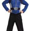 Disfraz De Power Ranger Azul - Talla: S (4-6)