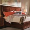 Mueble para Cama Queen con Cajón de almacenamiento cargadores USB en Cabecera