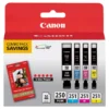 Cartuchos de tinta Canon 250/251 individuales y 4 piezas