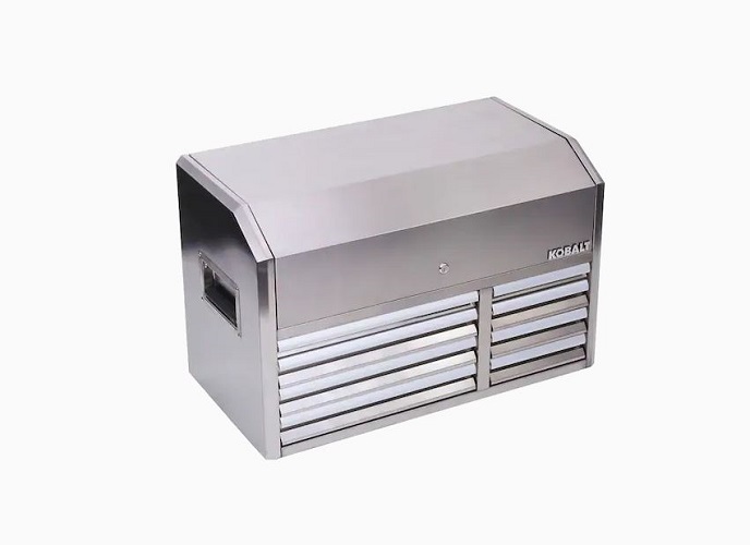 Caja De Herramientas De Acero Inoxidable Con 8 Cajones de 41 x 26,1 Pulgadas - Marca Kobalt - Imagen 2