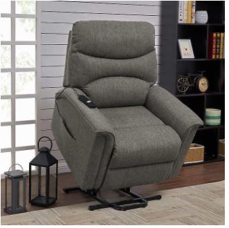 Sillon de tela Reclinable color Gris Marca Thomas Fabric - Imagen 2