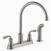 Grifo De Cocina Con Manijas De Acero Inoxidable - Marca Delta