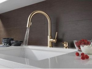 Grifo Para Cocina Color Bronce Champán – Marca Delta – Segunda que Barato