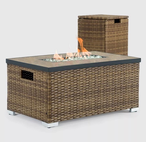 Mesa de fuego para patio de 32 x 20 pulgadas - Marca Sego Lily - Imagen 3