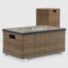 Mesa de fuego para patio de 32 x 20 pulgadas - Marca Sego Lily
