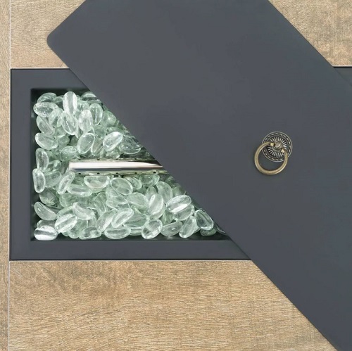 Mesa de fuego para patio de 32 x 20 pulgadas - Marca Sego Lily - Imagen 4