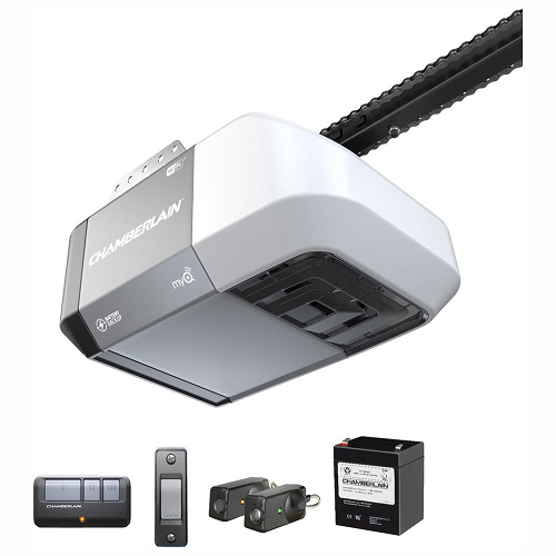 Abre-puerta de garaje Smart MyQ con accionamiento por cadena de 1 por 2 Hp - Marca Chamberlain - Imagen 4