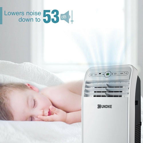 Aire acondicionado 4 en 1 con enfriamiento, calor, deshumidificador y ventilador, hasta 400 pies cuadrados - Marca Ukoke - Imagen 3