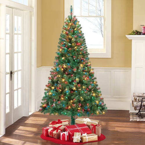 Árbol de Navidad De 6.5ft Con Luces Multicolor - Marca Holiday Time - Imagen 2