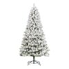 Árbol De Navidad Nevado De 6.5ft Con Luces - Marca Holiday Time