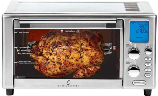 AirFryer De Acero Inoxidable Cepillado - Marca Emeril Lagasse