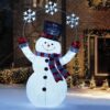 Muñeco de nieve con luz LED de 84'' - Marca Member's Mark