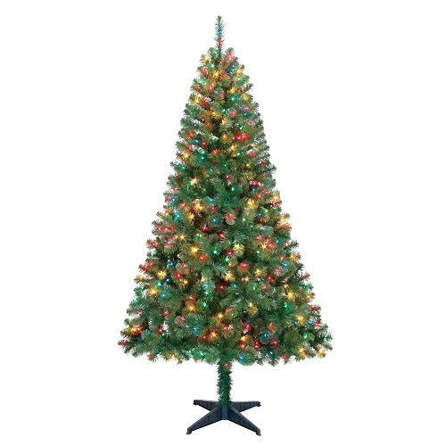 Árbol de Navidad De 6.5ft Con Luces Multicolor - Marca Holiday Time