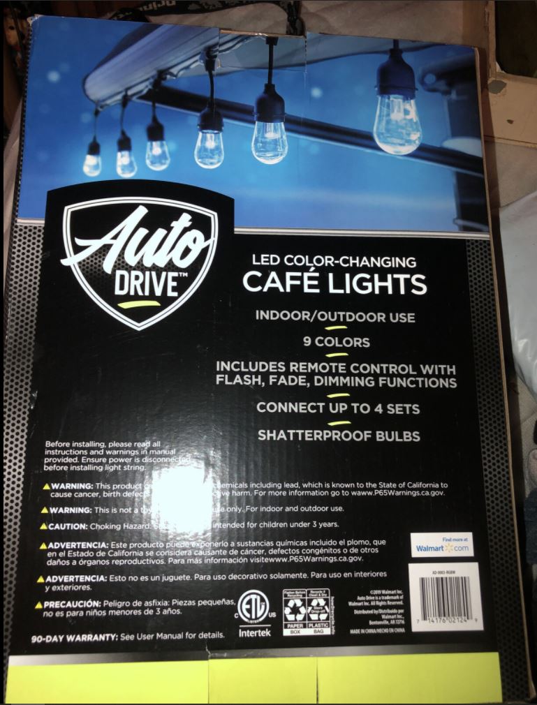 Auto drive led color changing cafe lights hotsell