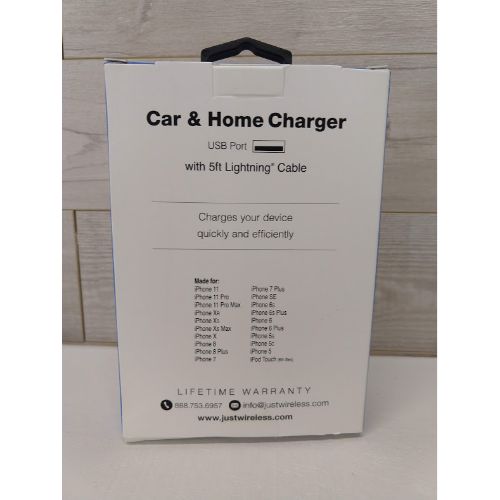 Cargador de Iphone para casa y carro- Just Wireless - Imagen 2